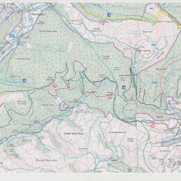 Route map for Rd4 Dyfi Forest, Wales 17th-18th August 2013